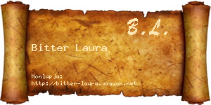 Bitter Laura névjegykártya