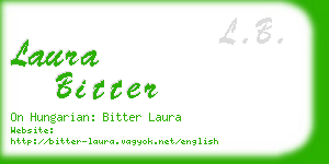 laura bitter business card